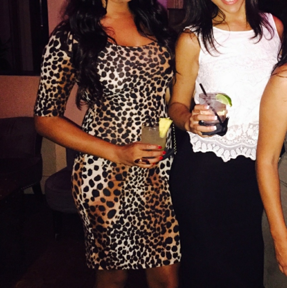Leopard print dress